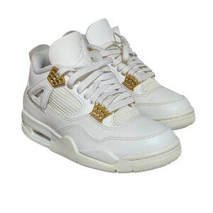 Jordan 4 Retro Sail Metallic Gold AQ9129-170 Women's Sneakers Size 6